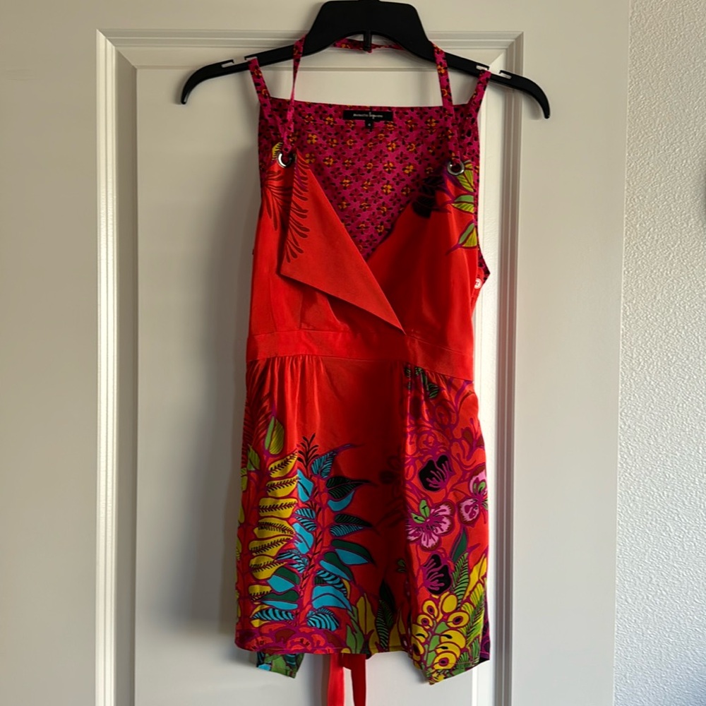 Nanette Lepore Sz 4 Summer strappy tank. Floral. NWOT